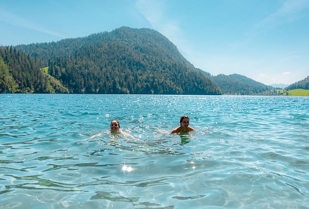 Hintersteiner See Scheffau schwimmen