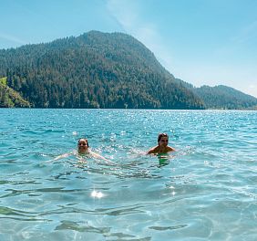Hintersteiner See Scheffau schwimmen