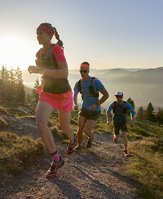 Kaiserkrone Laufen Trailrunning abend Sonnenuntergang