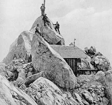 1900_Alte Babenstuber Hütte auf Ellmauer Halt_Chronik Ellmau