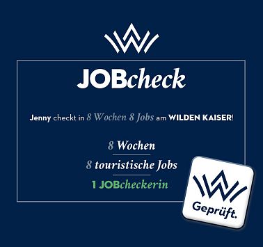 JOBcheck am Wilden Kaiser