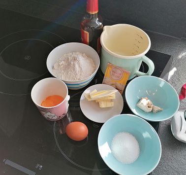 Zutaten für Germteig Osterhasen