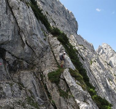 Klettern am Widauersteig