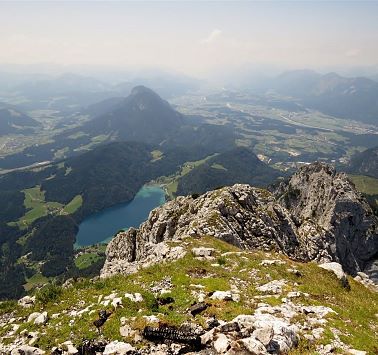 Blick vom Scheffauer zum Hintersteiner See