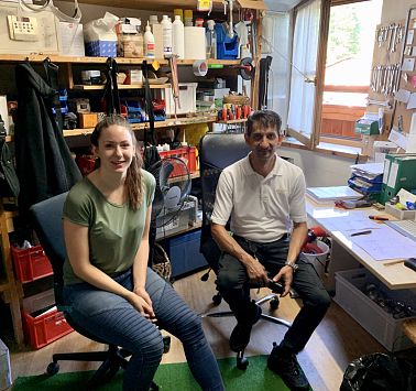 Jenny und Hausmeister Michael