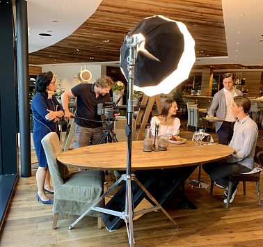 Videodreh in der Kaiserlodge