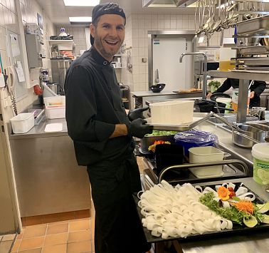 Vorbereitungen in der Küche