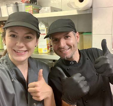 Jenny mit Koch vom Postwirt