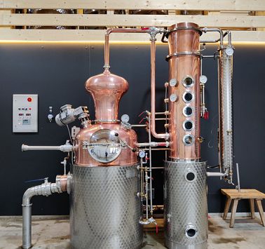 Brennanlage für Schnapsbrennen