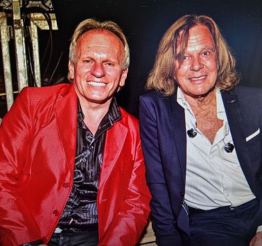 Peter mit Jürgen Drews bei seinem Abschlusskonzert