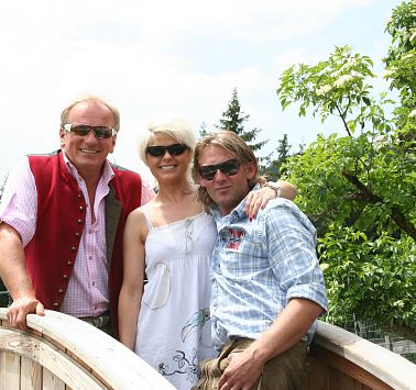 Peter mit Linda Feller und Hansi Ager