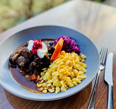 Rezept Bäuerinnen Going Maria Luise Mayr Hirschgulasch Foto TVB Wilder Kaiser