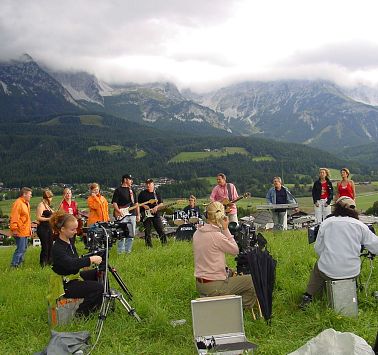 Wolfgang Ambros in Ellmau beim Musikdreh
