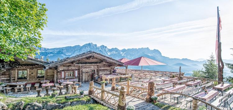 Letzte Etappe der Wanderung: Rübezahlalm