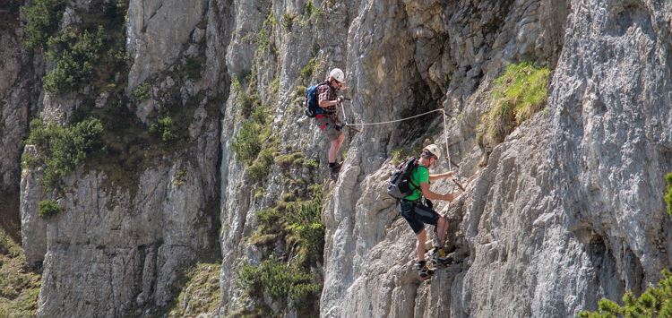 Klettersteig für sportliche Einsteiger