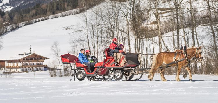 Horse-drawn carriage ride in Going