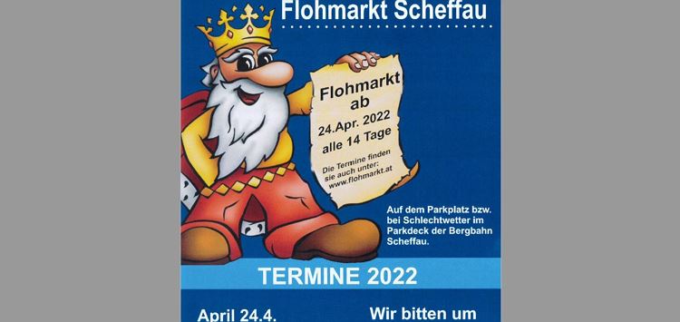 Flyer KaiserWelt Flohmarkt 2022