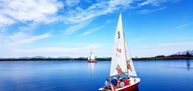 Sailing on the Jochstuben lake