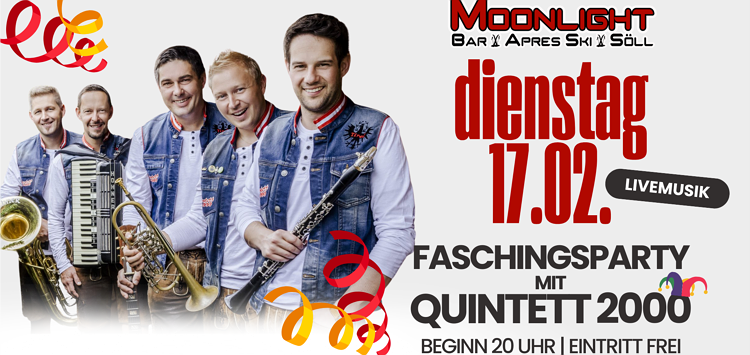 Faschingsparty mit Quintett 2000