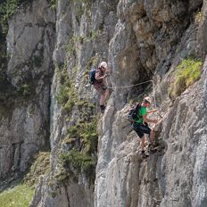 Klettersteig für sportliche Einsteiger