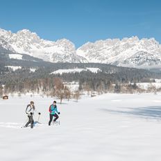 Snowshoe hike at the Wilder Kaiser