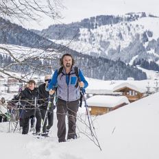Snowshoeing 'Schwendterdörfl in Going'