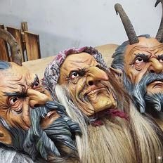 Devil mask exhibition