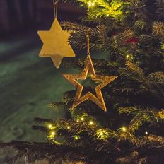 Christmas market at Kneipp circuit path in Scheffau