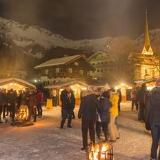 Winter Village Evening