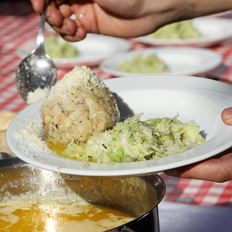 Dumpling festival in St. Johann in Tirol