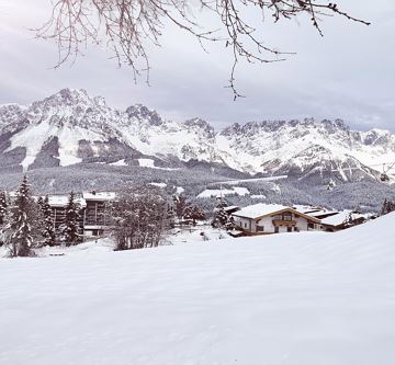 Skipiste direkt vorm Apartment