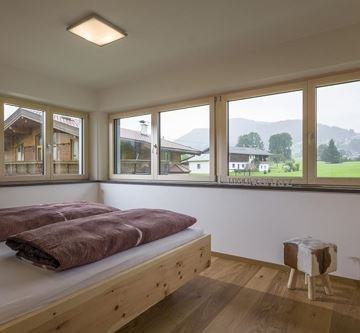 Schlafzimmer mit Blick