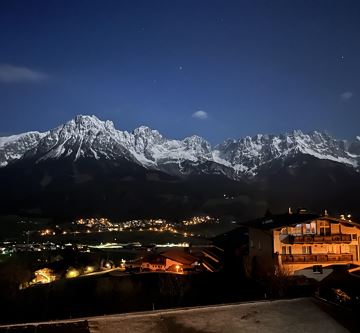 Ausblick Balkon Nacht