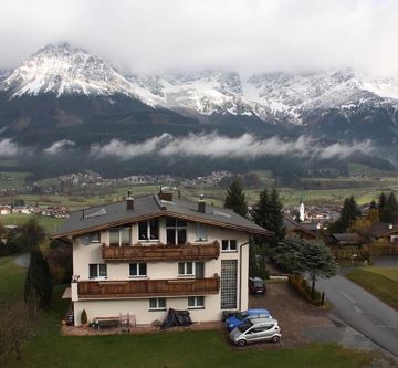 Berghof Nordseite vanaf balkon