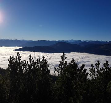 Wilder Kaiser/ Höhenweg über dem Nebelmeer