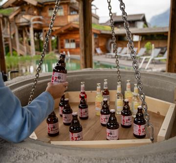 Bierbrunnen im Gartenhotel Flora
