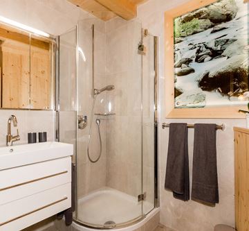 Ausstattung Bad Appartement Murmele