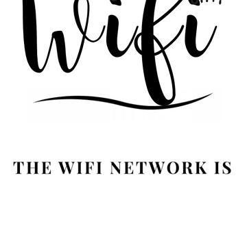 Wifi Password Poster Template - Erstellt mit Poste