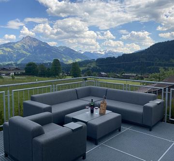 Panorama Terrasse Kaiser Alps