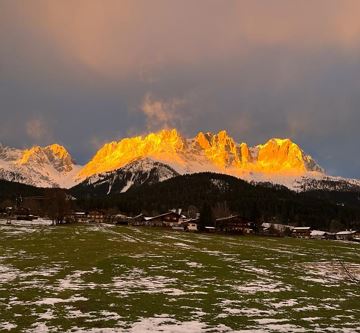 Nordlichter am Wilden Kaiser, ohne Fake