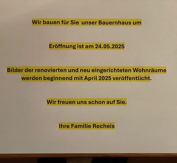 Renovierung läuft...