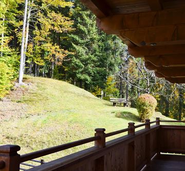 Bergblick Balkon nach Norden