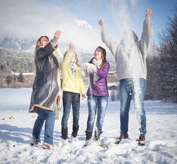 Familienspaß im Schnee