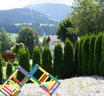 Blick auf die Berge von der Süd-Terrasse