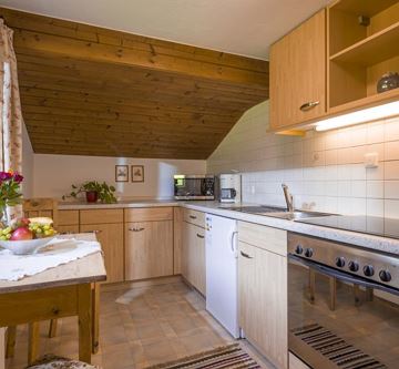 Küche Appartement Bergblick