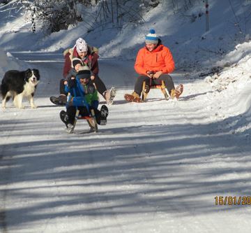 Freude im Schnee