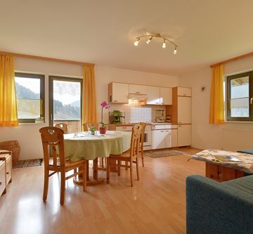 Appartement Wilder Kaiser Wohnzimmer