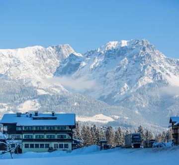 Landgasthof Bocking mit dem Wilden Kaiser