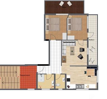 app Hase, plattegrond cq Grundriss