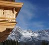 Balkon mit Aussicht Winter